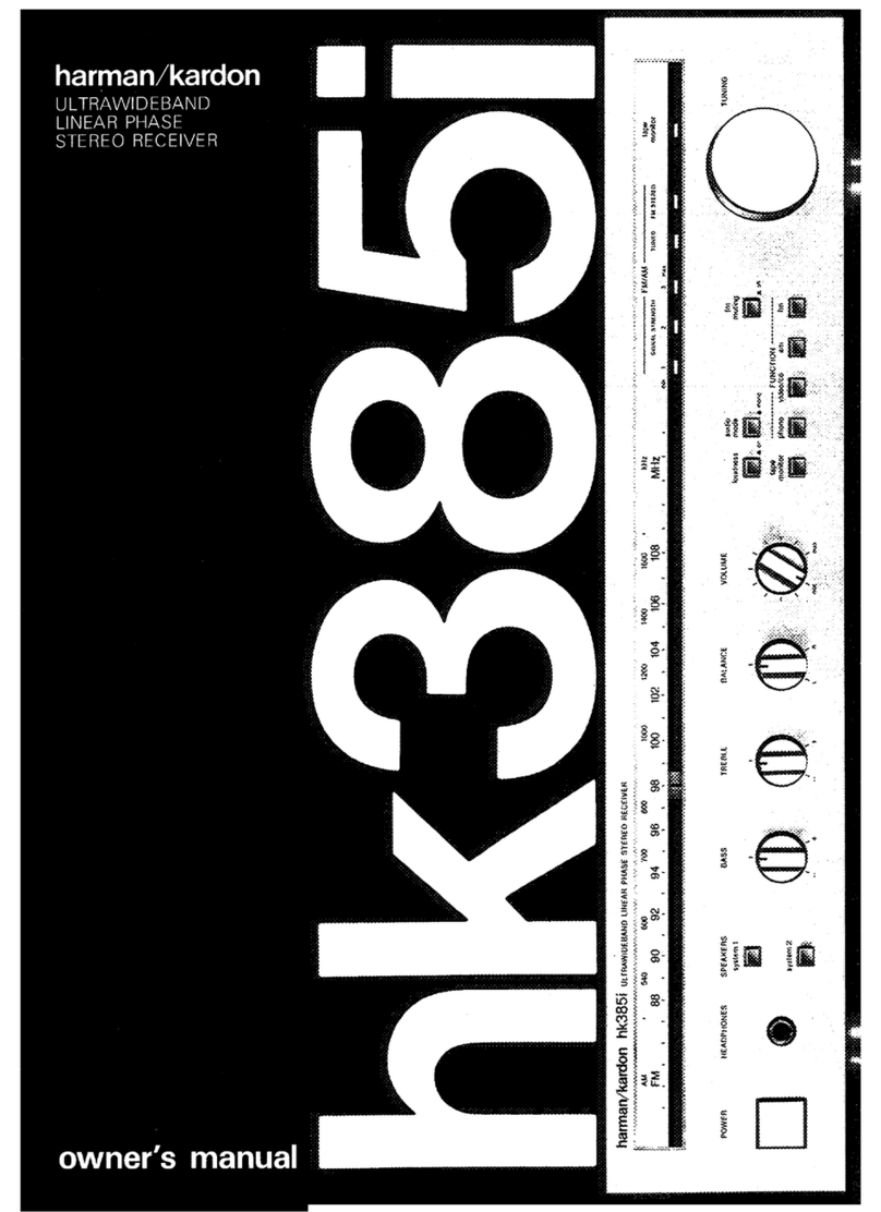 Harman Kardon HK385I owner's manual