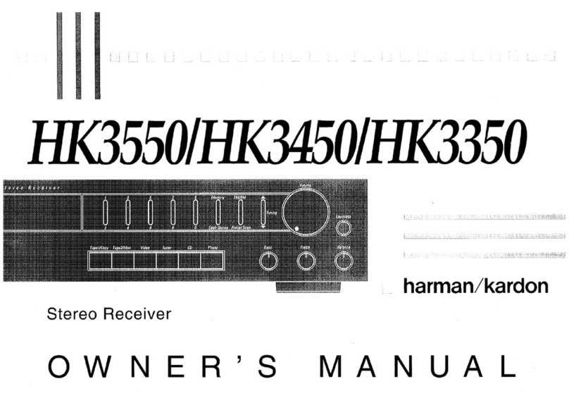 Harman Kardon HK3350 owner's manual