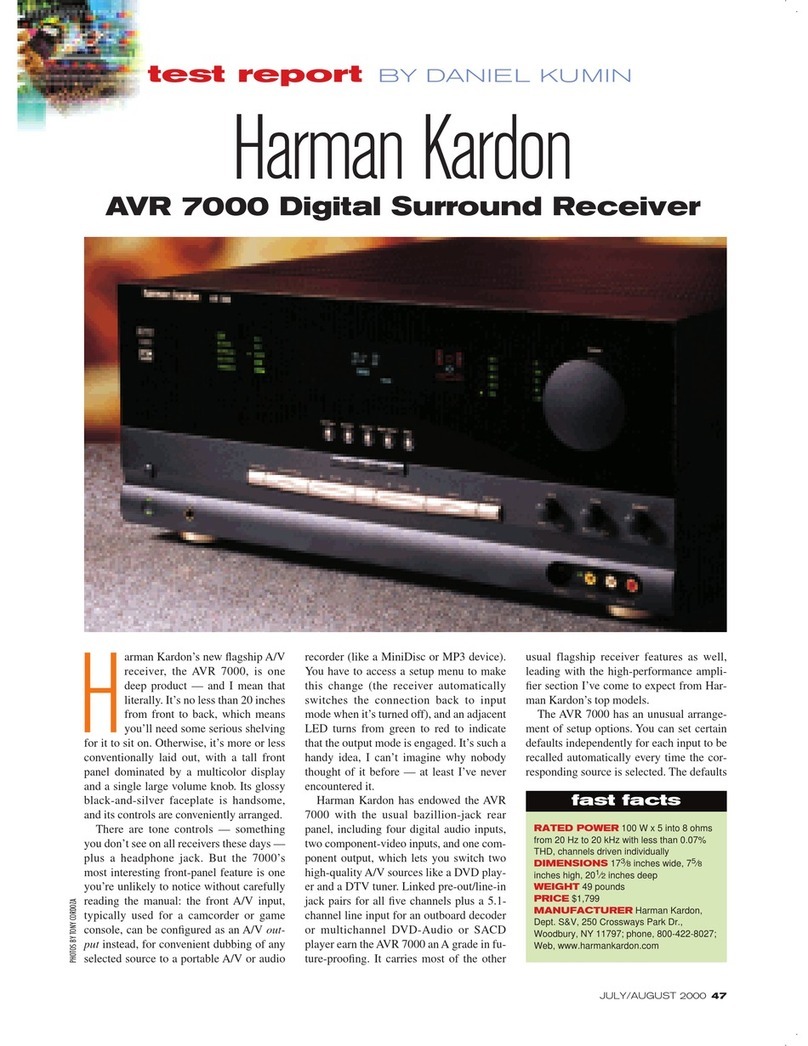 Harman Kardon AVR 7000 Test report