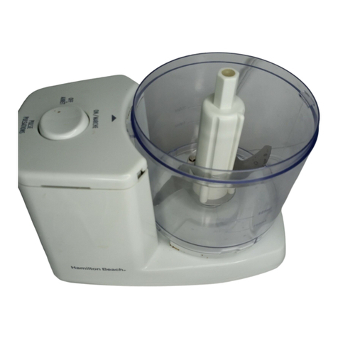 HAMILTON BEACH/PROCTOR SILEX 70150 Use and care guide