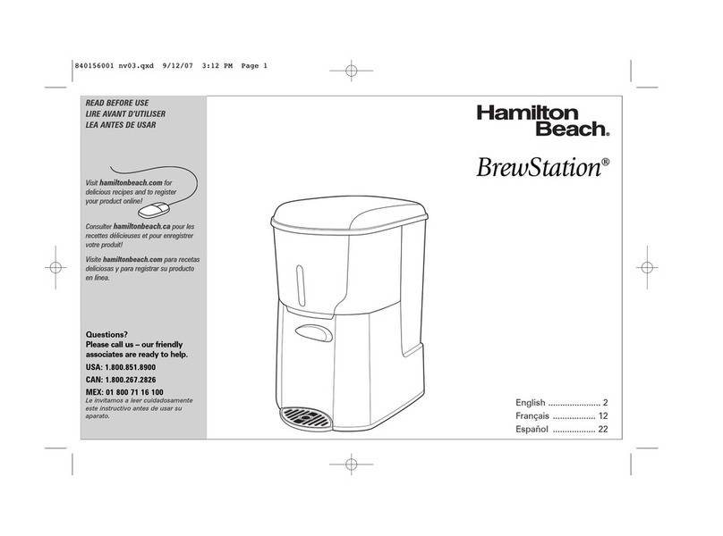Hamilton Beach BrewStation 47535 user guide