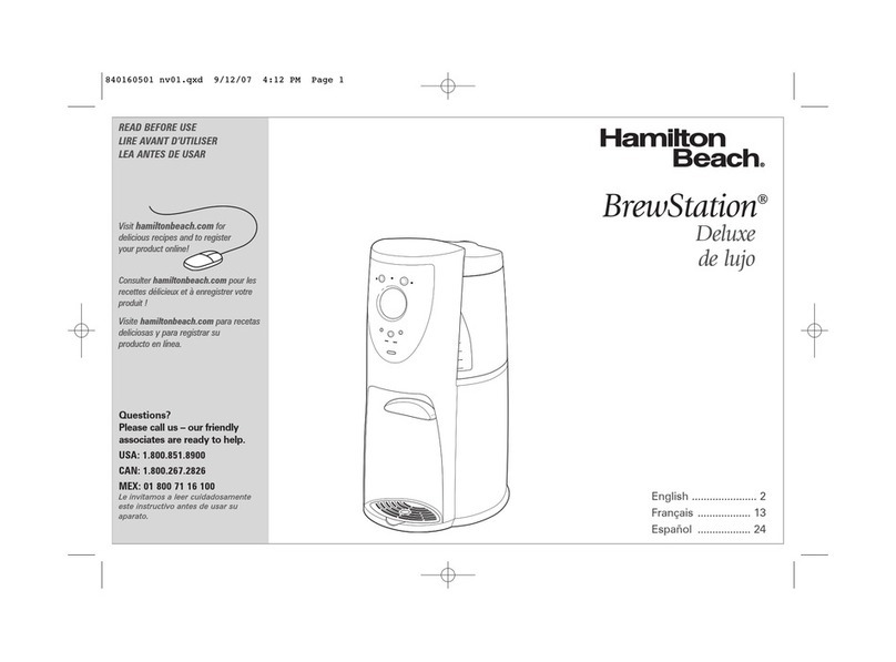 Hamilton Beach BrewStation 47451 user guide