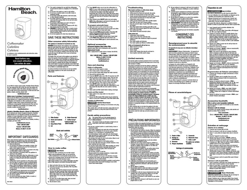 Hamilton Beach 44755 User manual