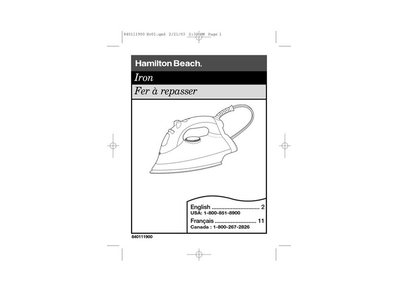 HAMILTON BEACH/PROCTOR SILEX 14760 user guide