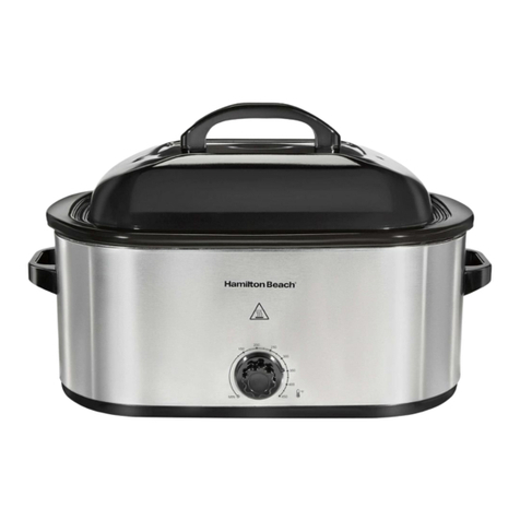 Hamilton Beach 32182 - Roaster Oven With Buffet Pans user guide