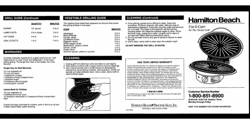 Hamilton Beach 25200 use & care