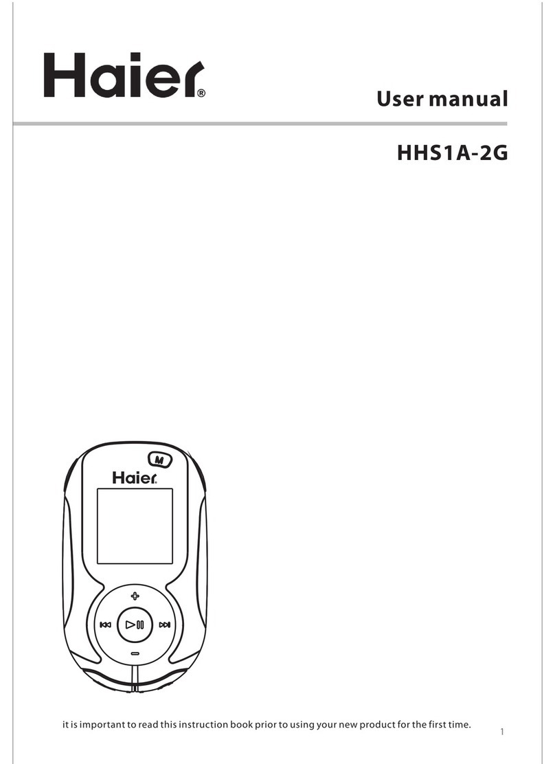 Haier HHS1A-2G user manual