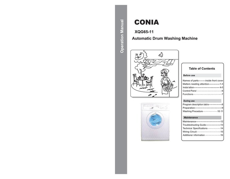 CONIA XQG65-11 Operation manual