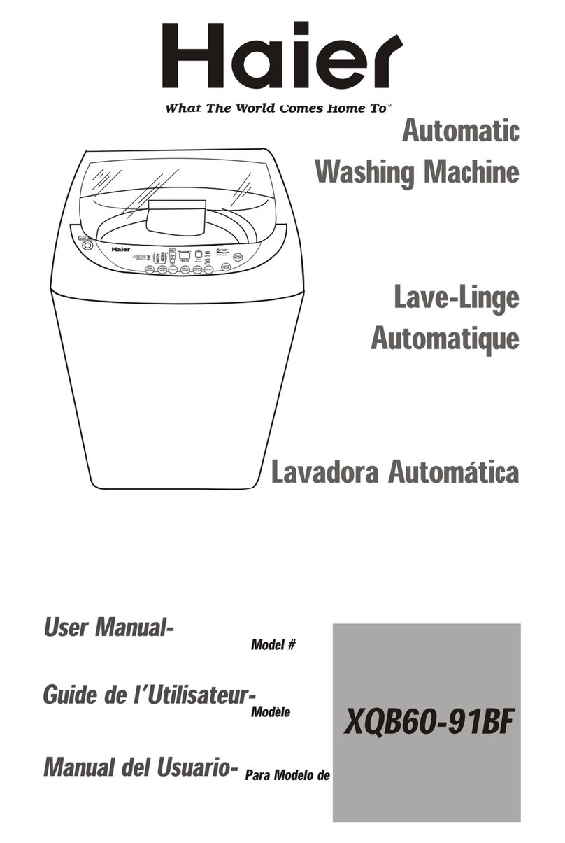 Haier XQB60-91BF user manual