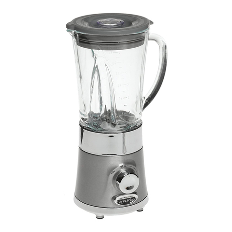 Hamilton Beach 50110 - Eclectrics All-Metal 48 oz Blender User manual
