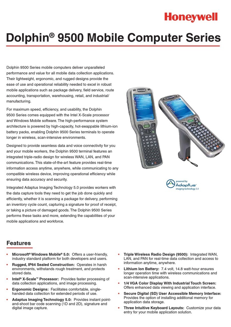 Honeywell Dolphin 9500 User manual