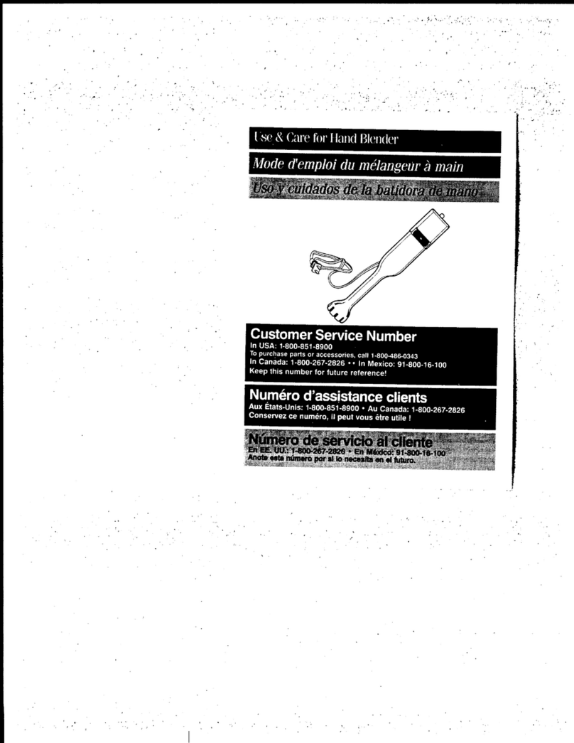 HAMILTON BEACH/PROCTOR SILEX 59700 Use & care guide