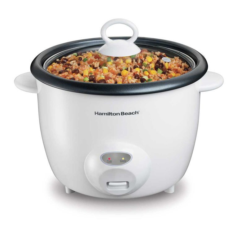 Hamilton Beach 37532 - 20 Cup Capacity Rice Cooker user guide