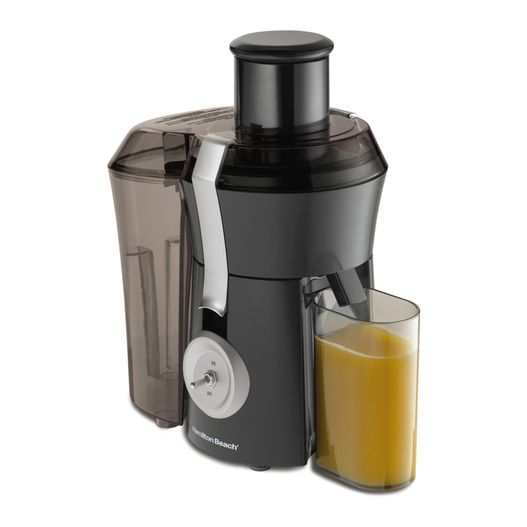 Hamilton Beach 67600 - Big Mouth Juice Extractor user guide