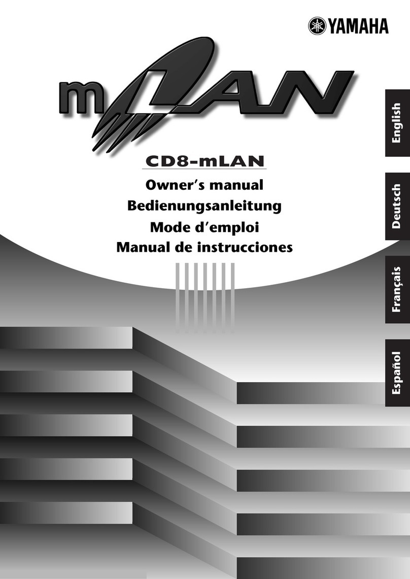 Yamaha CD8-mLAN owner's manual