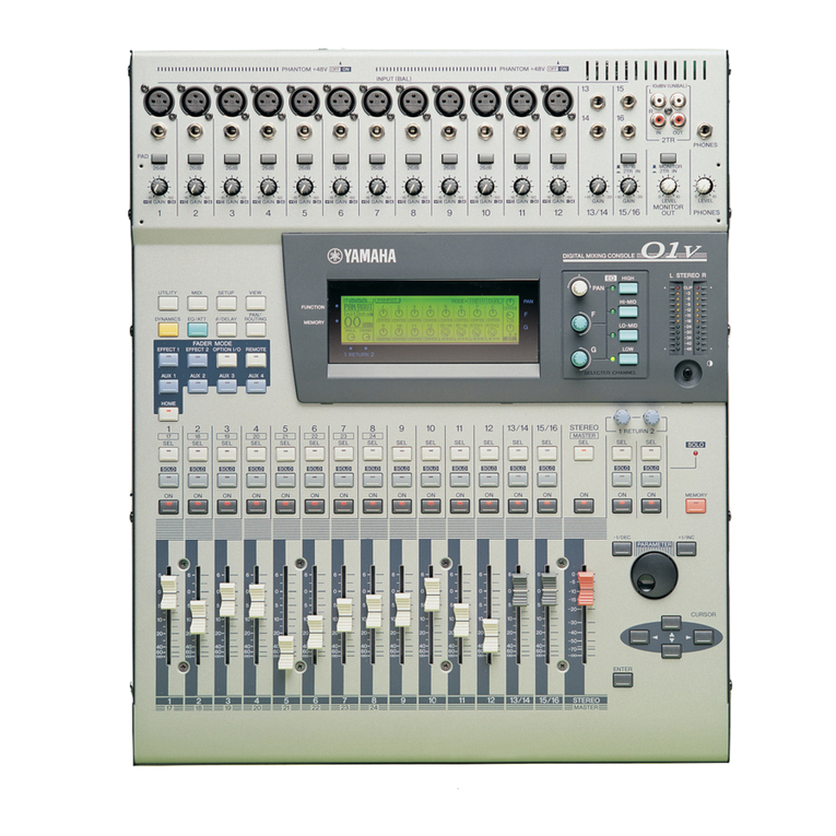 Yamaha 01V User manual