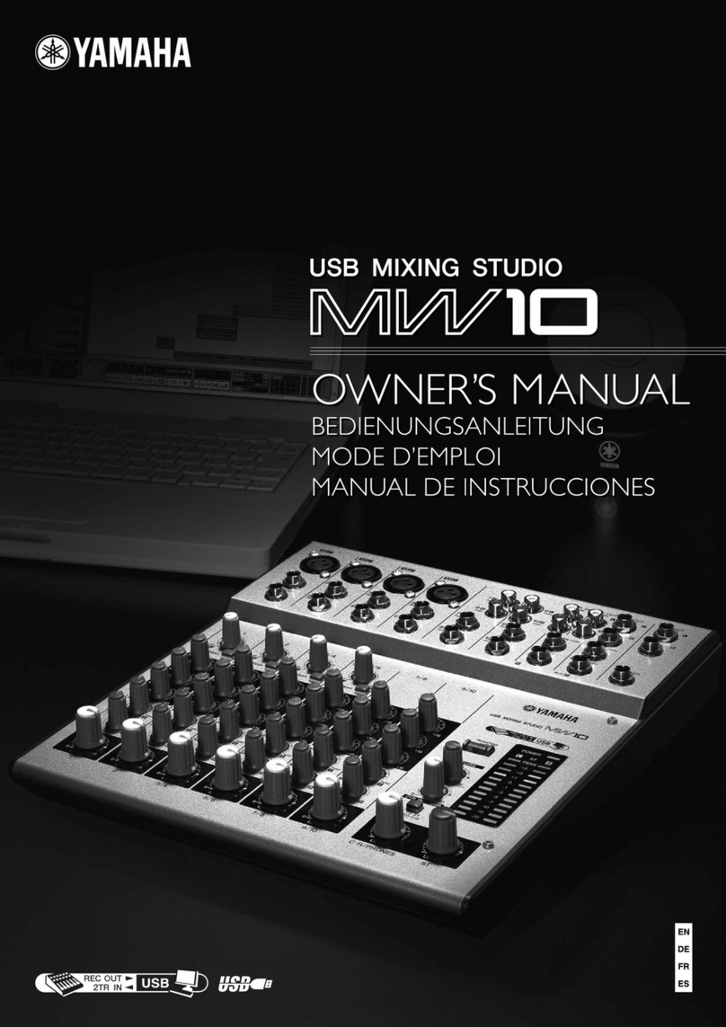 Yamaha MW10 Assembly instructions