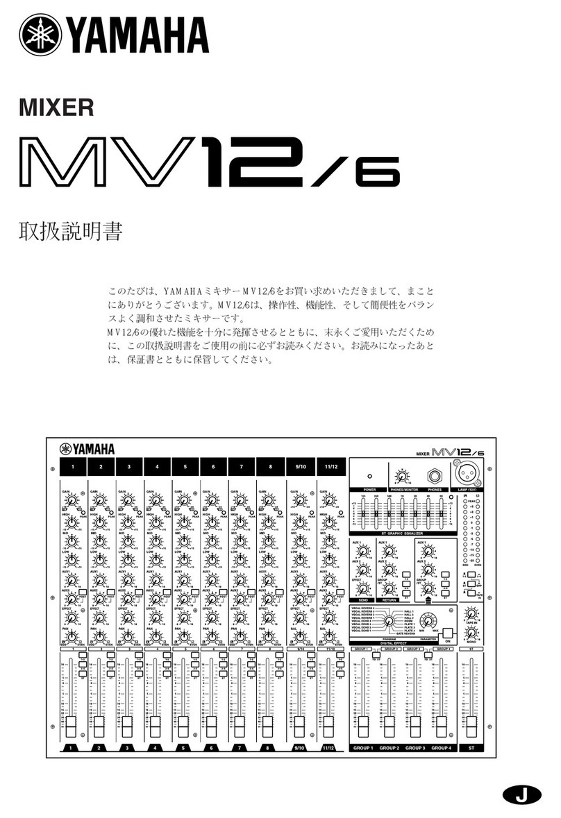 Yamaha MV12/6 owner's manual