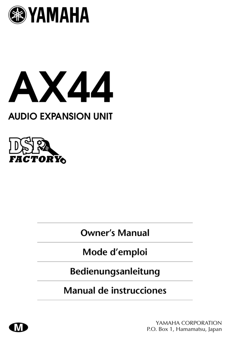 Yamaha AX44 User manual