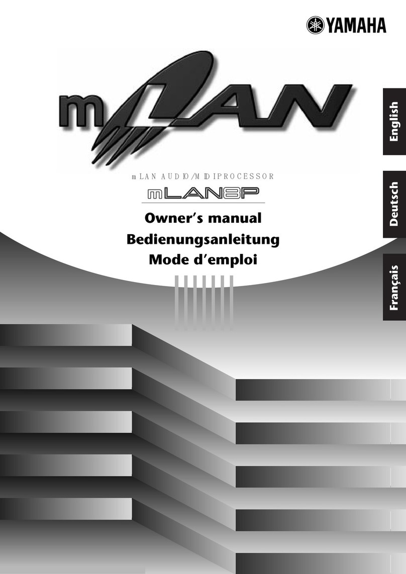 Yamaha mLAN8P owner's manual