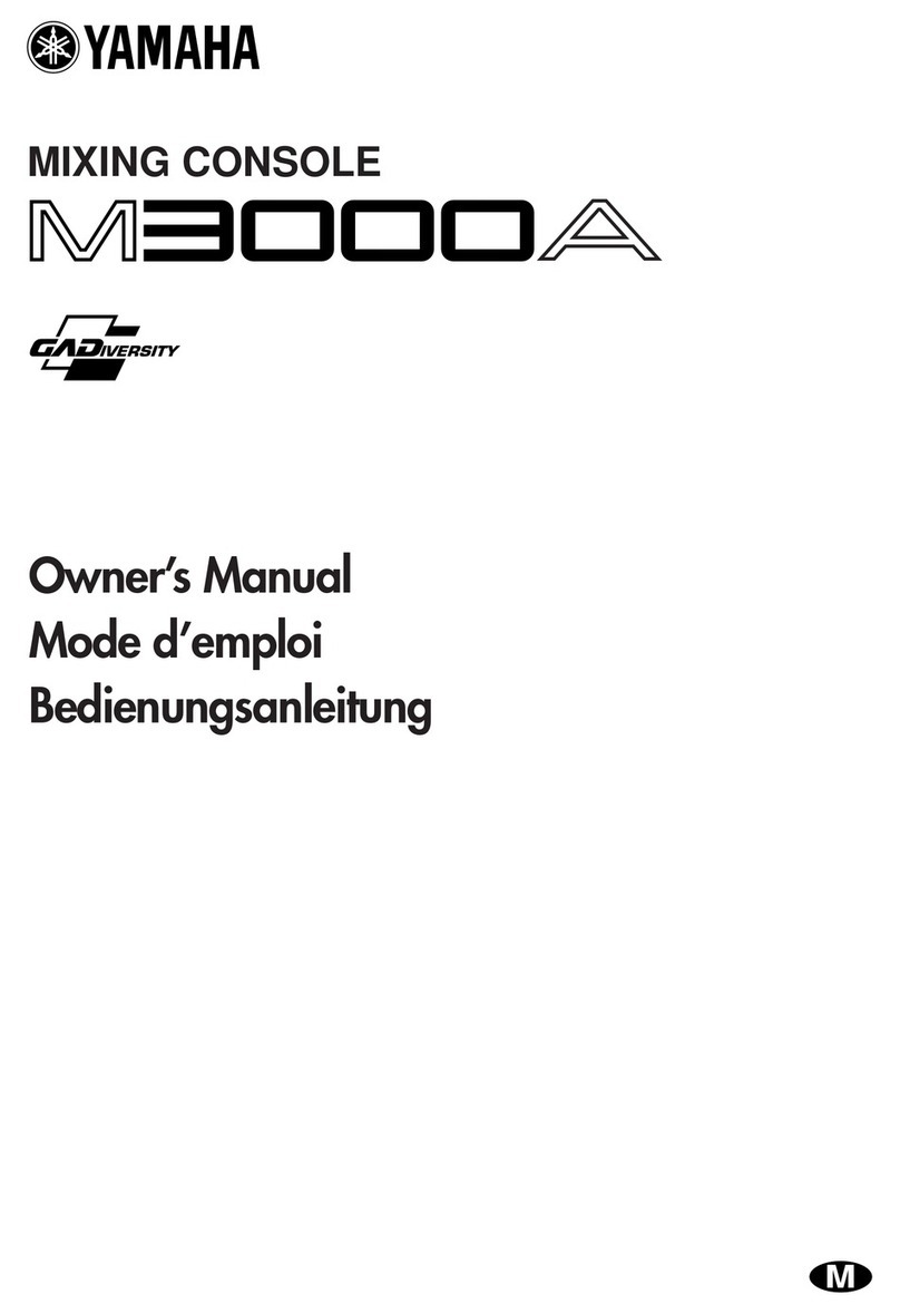 Yamaha M3000A User manual Yamaha M3000A User manual