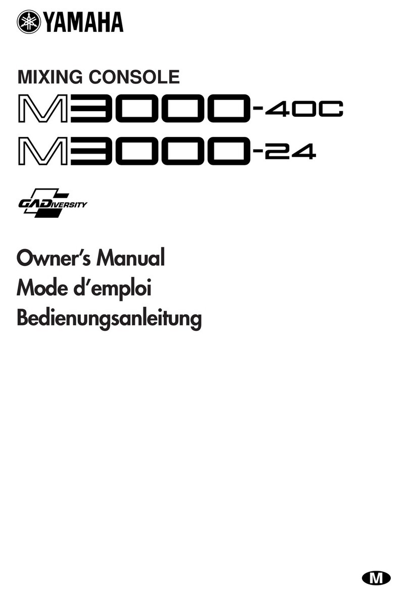 Yamaha M3000-24 User manual Yamaha M3000-24 User manual