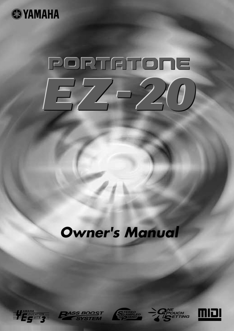 Yamaha PortaTone EZ-20 User manual