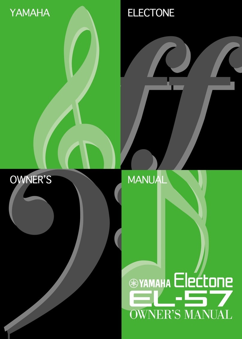 Yamaha Electone EL-57 owner's manual