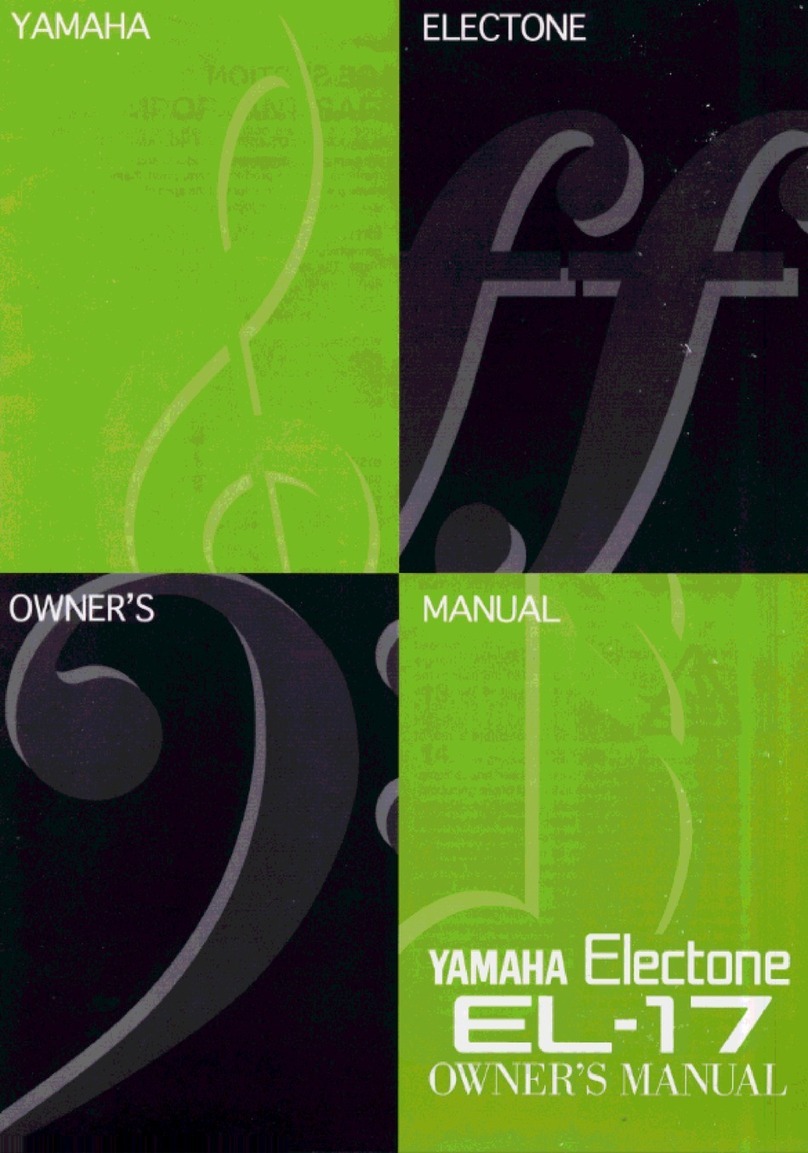 Yamaha Electone EL-17 User manual