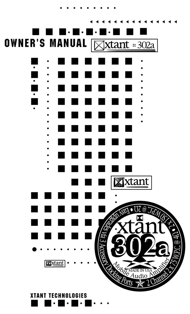 Xtant 302A User manual