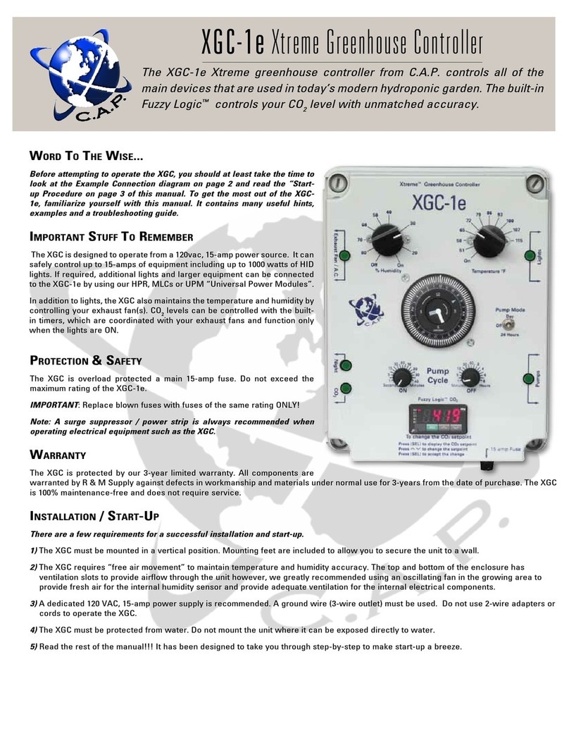 C.A.P. XGC-1e Specification sheet