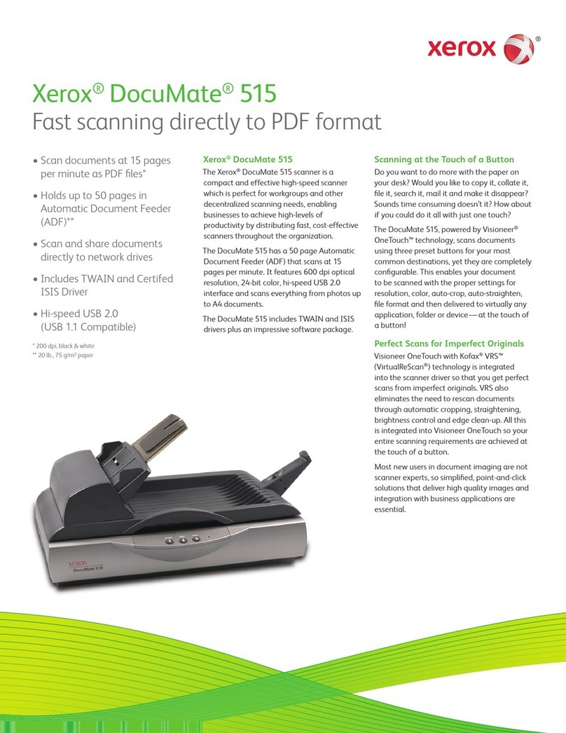 Xerox DocuMate 515 Brochure & specs