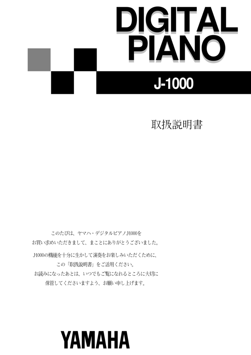Yamaha J-1000 owner's manual