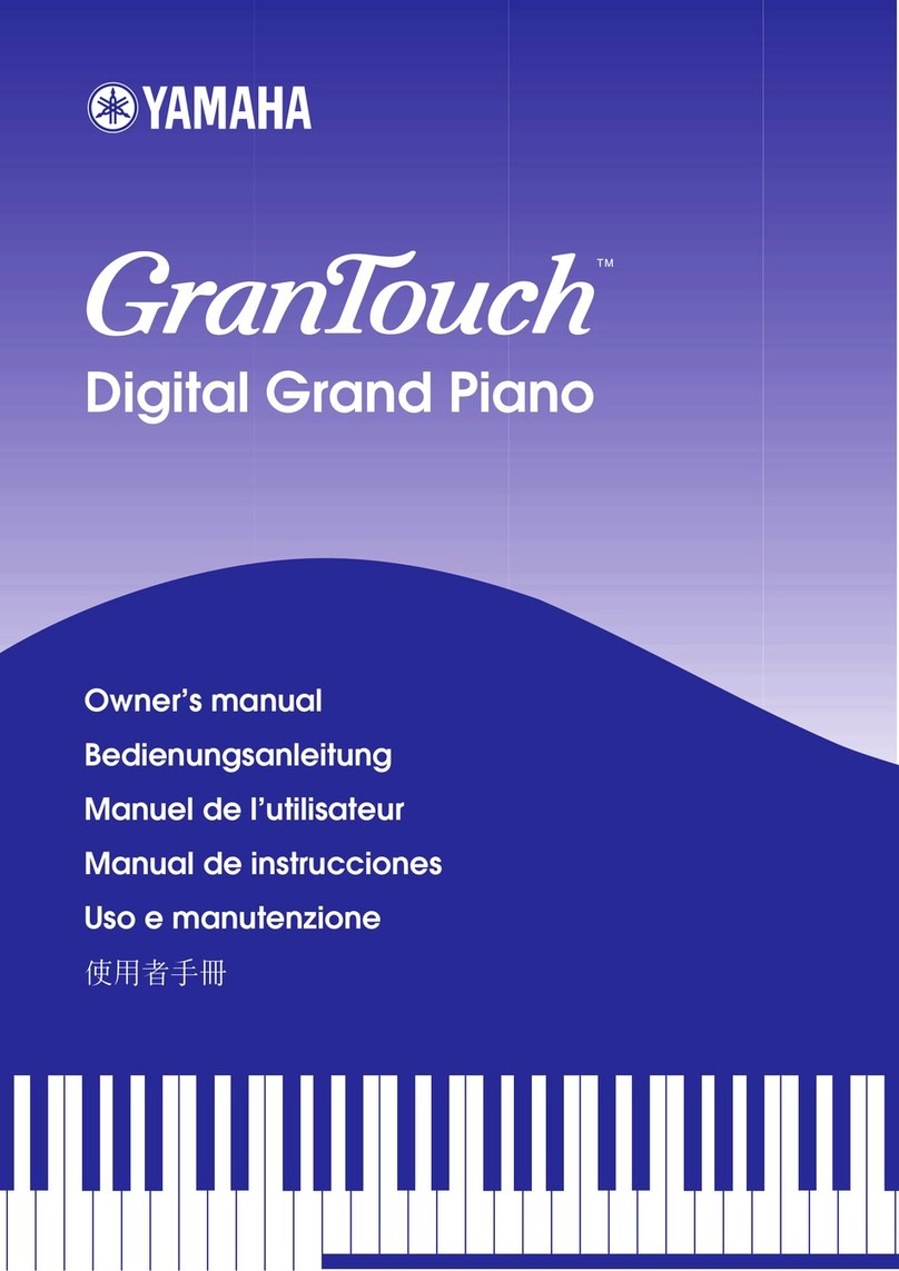 Yamaha GranTouch GT1 Uso e manutenzione