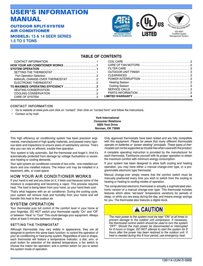 York 13 SEER CMB SERIES Guide