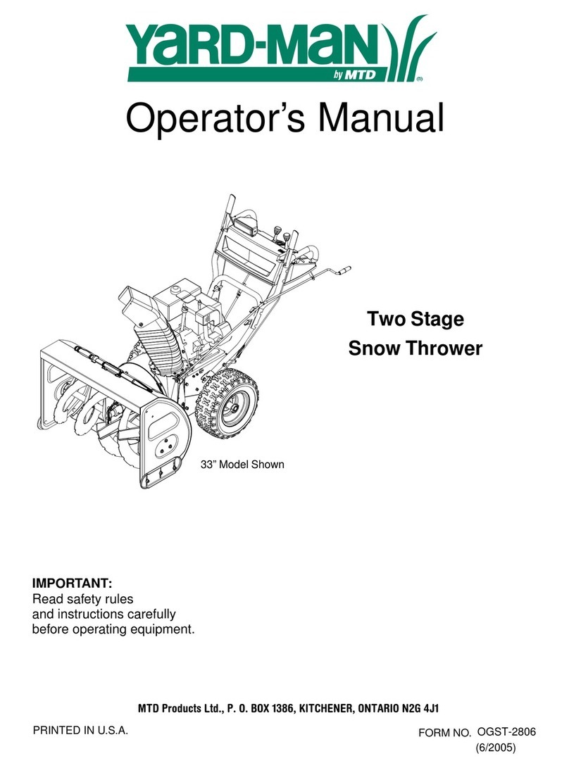 Yard-Man OGST-2806 User manual