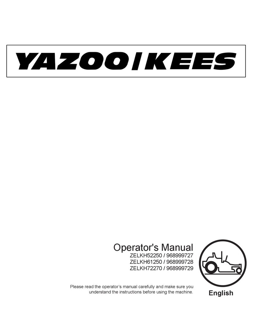 Yazoo/Kees 968999727 Operator's manual