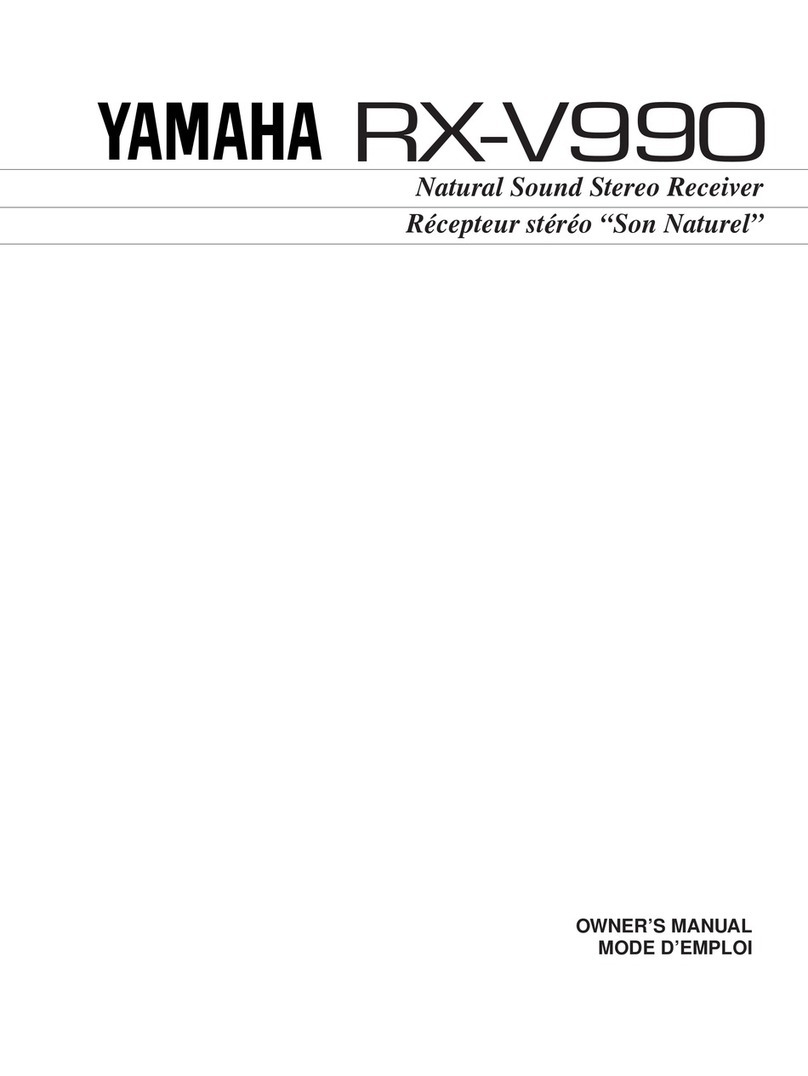 Yamaha RX-V990 User manual