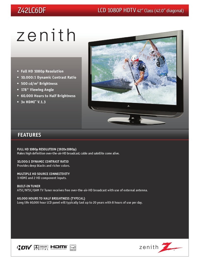 Zenith Z42LC6DF User manual