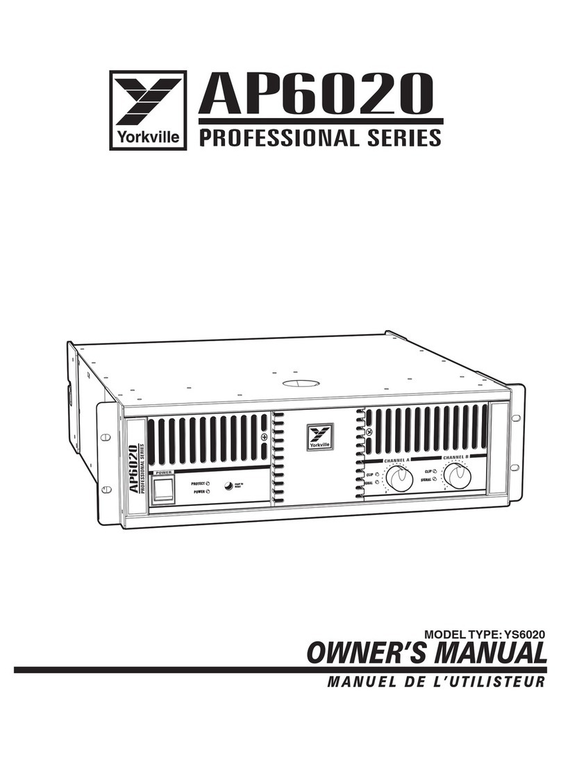 YORKVILLE AP6020AP6020 owner's manual