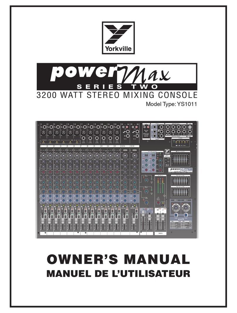 YORKVILLE POWER MAX YS1011 User manual