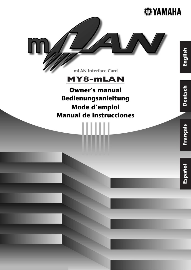 Yamaha MY8-mLAN owner's manual