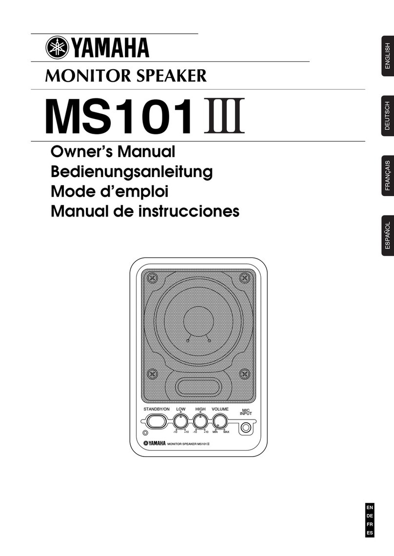 Yamaha MS101 III owner's manual