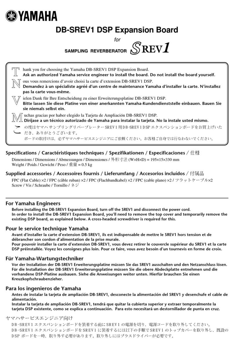Yamaha DB-SREV1 User manual