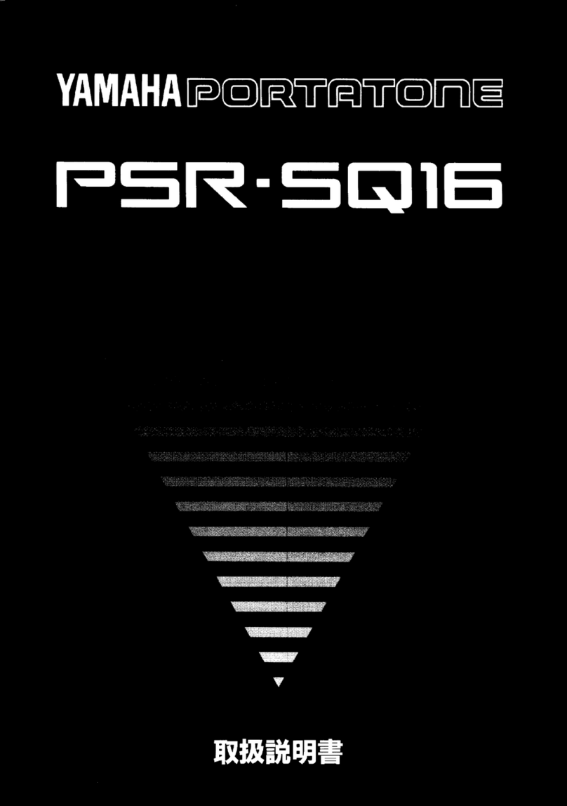 Yamaha PORTATONE PSR-SQ16 owner's manual