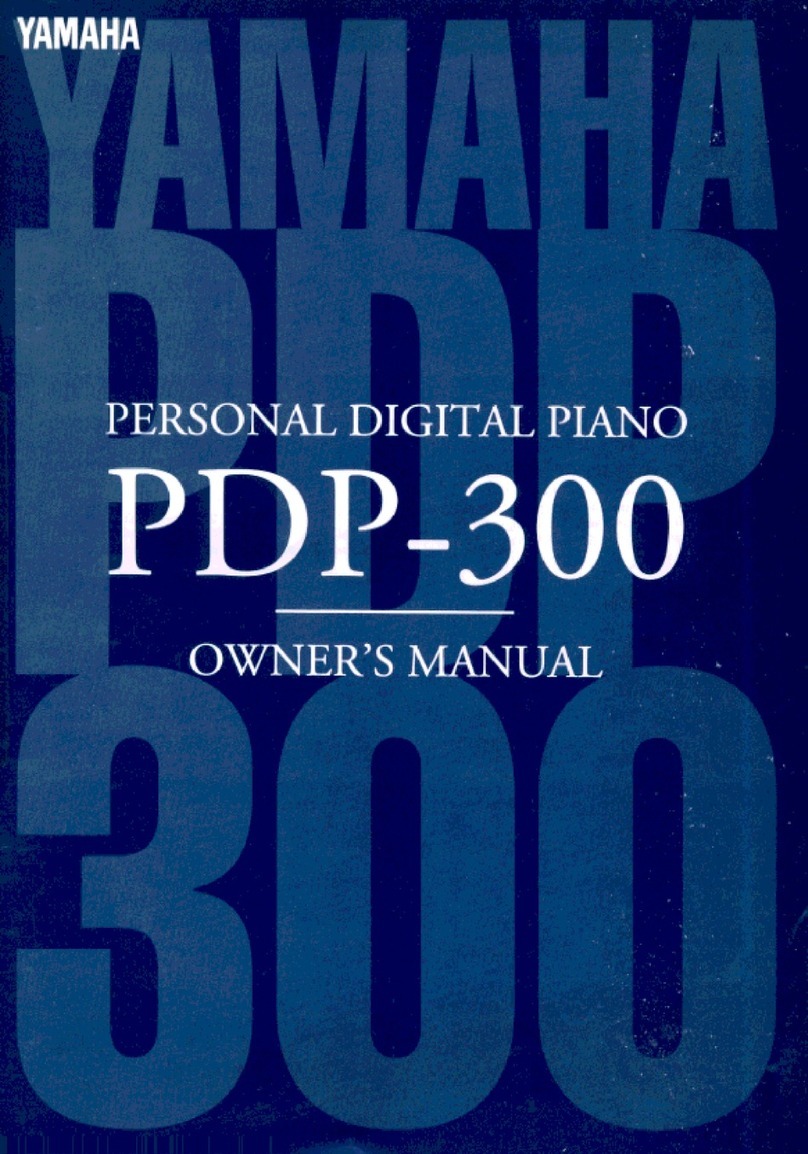 Yamaha PDP-300 owner's manual