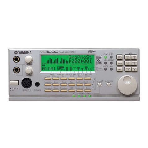 Yamaha MU1000 User manual