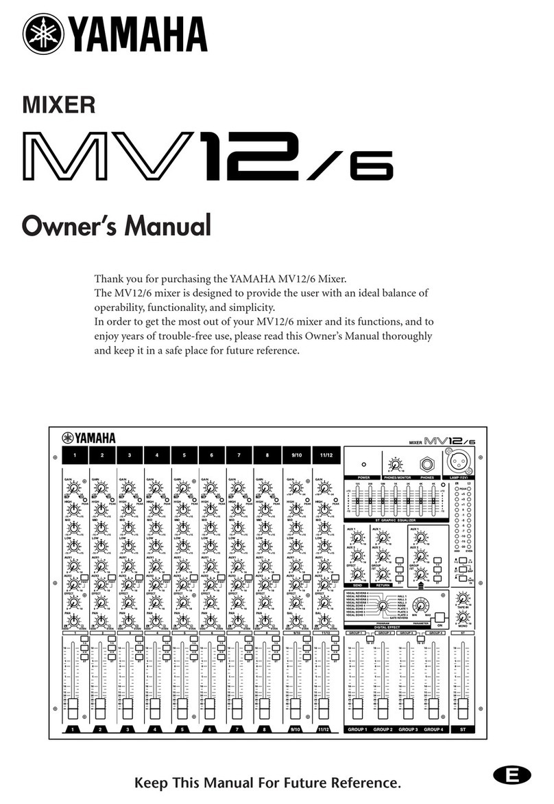 Yamaha MV12 owner's manual