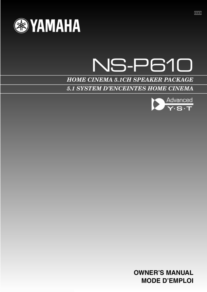 Yamaha NS-P610 owner's manual