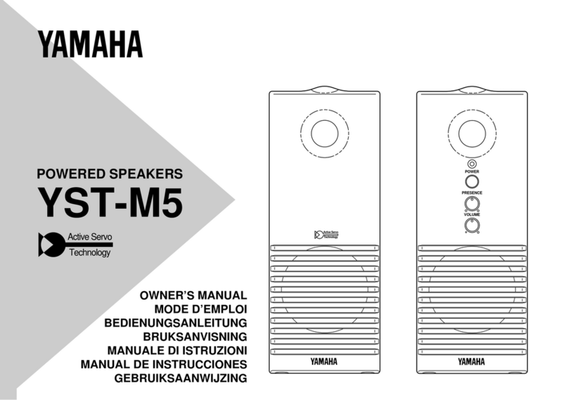 Yamaha YST-M5 owner's manual